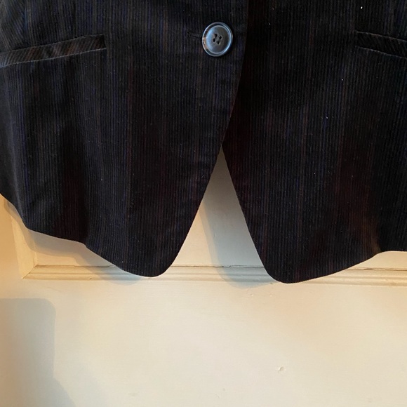 NWT AK Anne Klein Pin Stripe Corduroy Blazer Size 10 - Picture 12 of 14